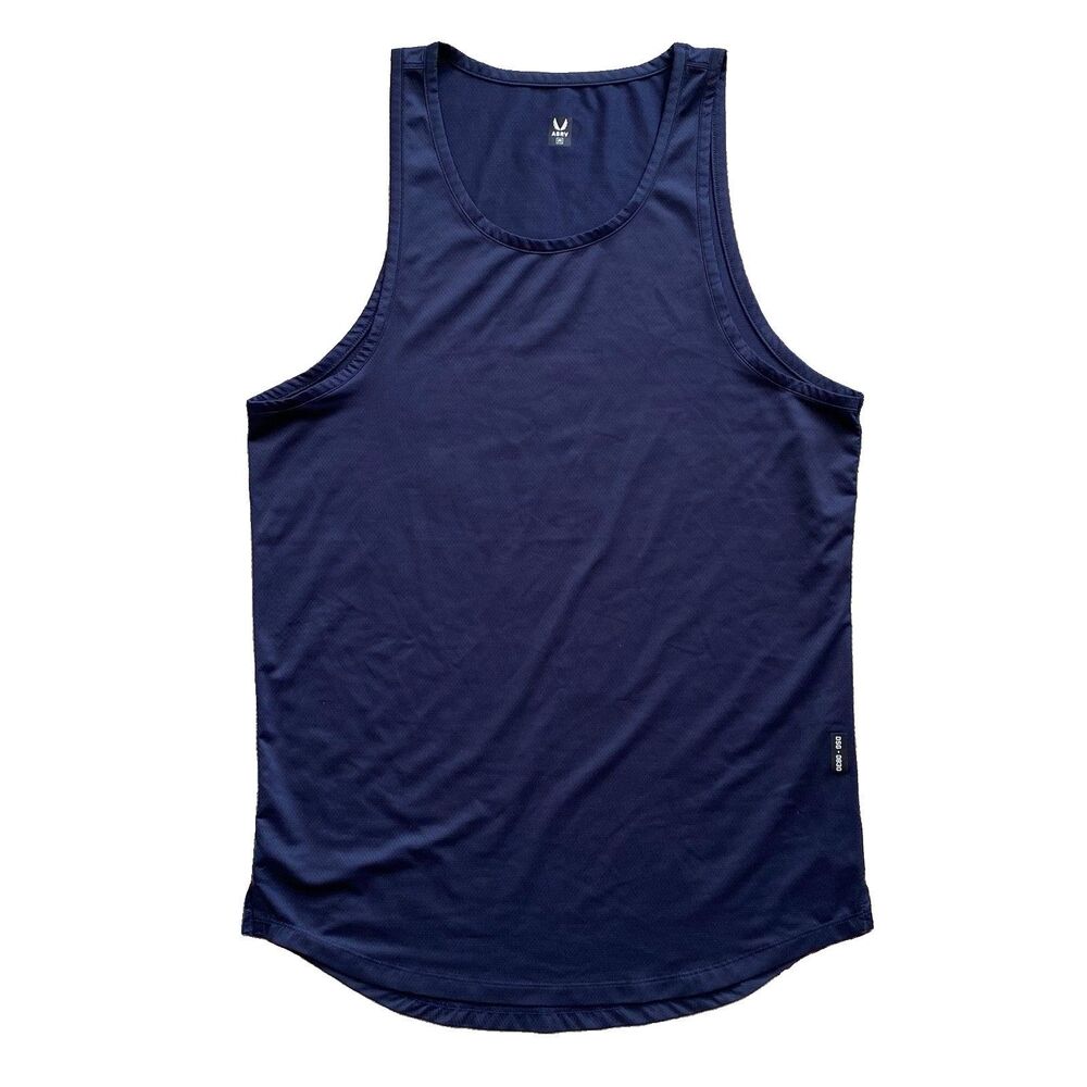 ASRV DSG 0830 Tank Top Medium Navy Blue Aerosilver